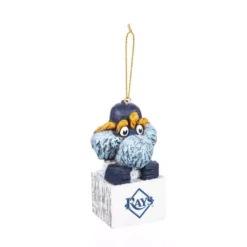 Team Sports America Tampa Bay Rays 1-1/2 In. MLB Mascot Tiki Totem Christmas Ornament