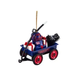 Team Sports America Montreal Canadiens 1-3/4 In. NHL Team Wagon Christmas Ornament