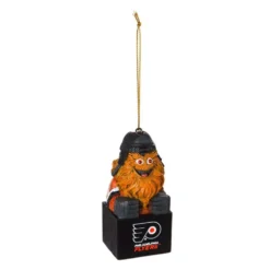 Team Sports America Philadelphia Flyers 1-1/2 In. NHL Gritty Mascot Tiki Totem Christmas Ornament