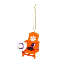 Team Sports America Clemson University 3-1/2 In. NCAA Adirondack Chair Christmas Ornament