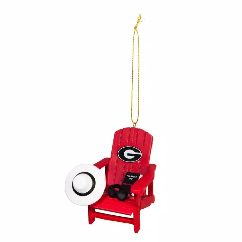 Team Sports America University Of Georgia 3-1/2 In. NCAA Adirondack Chair Christmas Ornament 1 Team Sports America University Of Georgia 3-1/2 In. NCAA Adirondack Chair Christmas Ornament