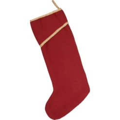 VHC Brands 20 In. Cotton/Nylon Revelry Brick Red Traditional Christmas Decor Stocking 4 VHC Brands 20 In. Cotton/Nylon Revelry Brick Red Traditional Christmas Decor Stocking -Christmas decorations shop vhc brands christmas stockings 31991 c3 1000