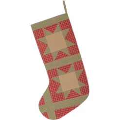 VHC Brands 20 In. Cotton Red Dolly Star Primitive Christmas Decor Patch Stocking 4 VHC Brands 20 In. Cotton Red Dolly Star Primitive Christmas Decor Patch Stocking -Christmas decorations shop vhc brands christmas stockings 42478 c3 1000