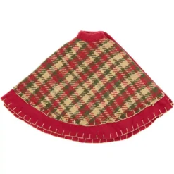 VHC Brands 21 In. Cotton Cherry Red Rustic Christmas Decor Mini Tree Skirt 7 VHC Brands 21 In. Cotton Cherry Red Rustic Christmas Decor Mini Tree Skirt -Christmas decorations shop vhc brands christmas tree skirts collars 28772 4f 1000