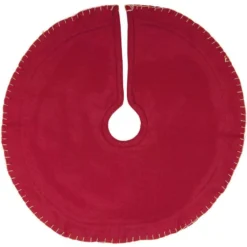VHC Brands 21 In. Cotton Cherry Red Rustic Christmas Decor Mini Tree Skirt 6 VHC Brands 21 In. Cotton Cherry Red Rustic Christmas Decor Mini Tree Skirt -Christmas decorations shop vhc brands christmas tree skirts collars 28772 c3 1000