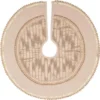 VHC Brands 21 In. Celebrate Bronze Tan Glam Christmas Decor Mini Tree Skirt