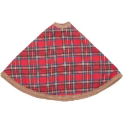 VHC Brands 21 In. Gavin Cherry Red Rustic Christmas Decor Mini Tree Skirt 6 VHC Brands 21 In. Gavin Cherry Red Rustic Christmas Decor Mini Tree Skirt -Christmas decorations shop vhc brands christmas tree skirts collars 32050 4f 1000