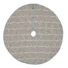 VHC Brands 60 In. Sanbourne Creme White Coastal Christmas Decor Tree Skirt