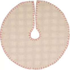 VHC Brands 21 In. Amory Ivory White Farmhouse Christmas Decor Mini Tree Skirt 5 VHC Brands 21 In. Amory Ivory White Farmhouse Christmas Decor Mini Tree Skirt -Christmas decorations shop vhc brands christmas tree skirts collars 32204 c3 1000