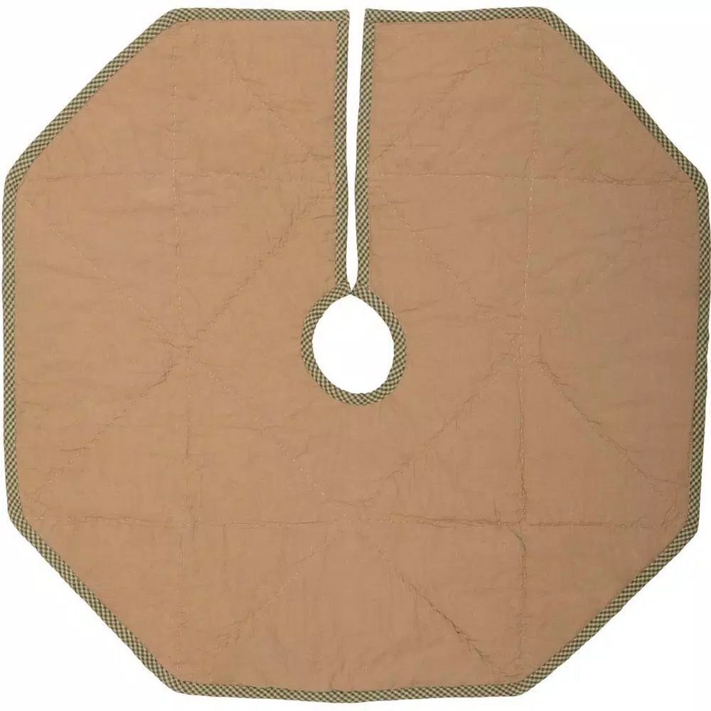 VHC Brands 21 In. Dolly Star Natural Tan Primitive Christmas Decor Tree Skirt 2 VHC Brands 21 In. Dolly Star Natural Tan Primitive Christmas Decor Tree Skirt - Image 2