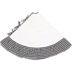 VHC Brands 60 In. Black Emmie Farmhouse Christmas Decor Ruffled Tree Skirt 6 VHC Brands 60 In. Black Emmie Farmhouse Christmas Decor Ruffled Tree Skirt -Christmas decorations shop vhc brands christmas tree skirts collars 42515 4f 1000