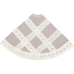 VHC Brands 21 In. Grey Margot Farmhouse Christmas Decor Tree Skirt 6 VHC Brands 21 In. Grey Margot Farmhouse Christmas Decor Tree Skirt -Christmas decorations shop vhc brands christmas tree skirts collars 42571 4f 1000