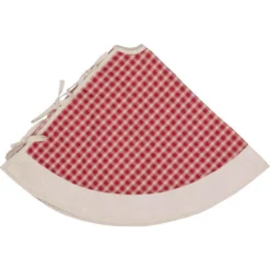 VHC Brands 48 In. Red Plaid Christmas Farmhouse Decor Tree Skirt 6 VHC Brands 48 In. Red Plaid Christmas Farmhouse Decor Tree Skirt -Christmas decorations shop vhc brands christmas tree skirts collars 42597 4f 1000