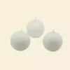 Zest Candle 2 In. White Ball Candles (Box Of 12)