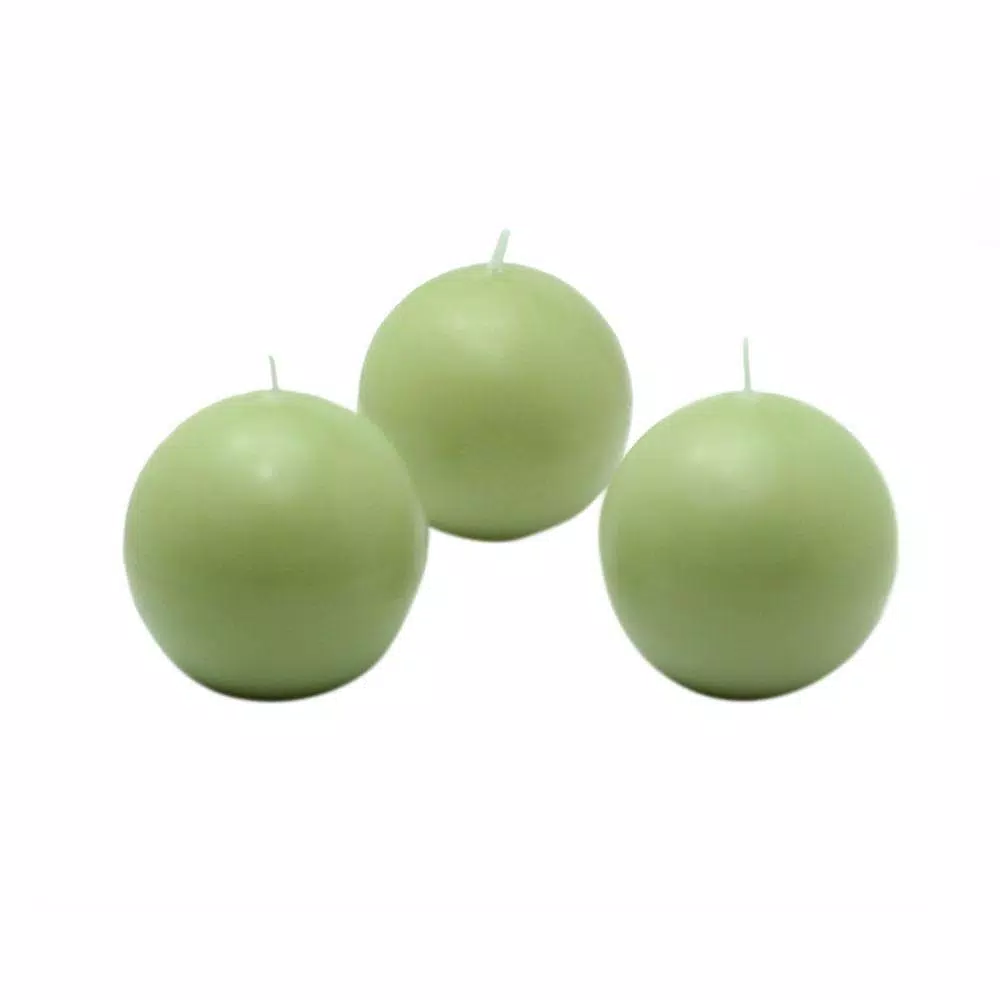 Zest Candle 2 In. Sage Green Ball Candles (12-Box) 1 Zest Candle 2 In. Sage Green Ball Candles (12-Box)