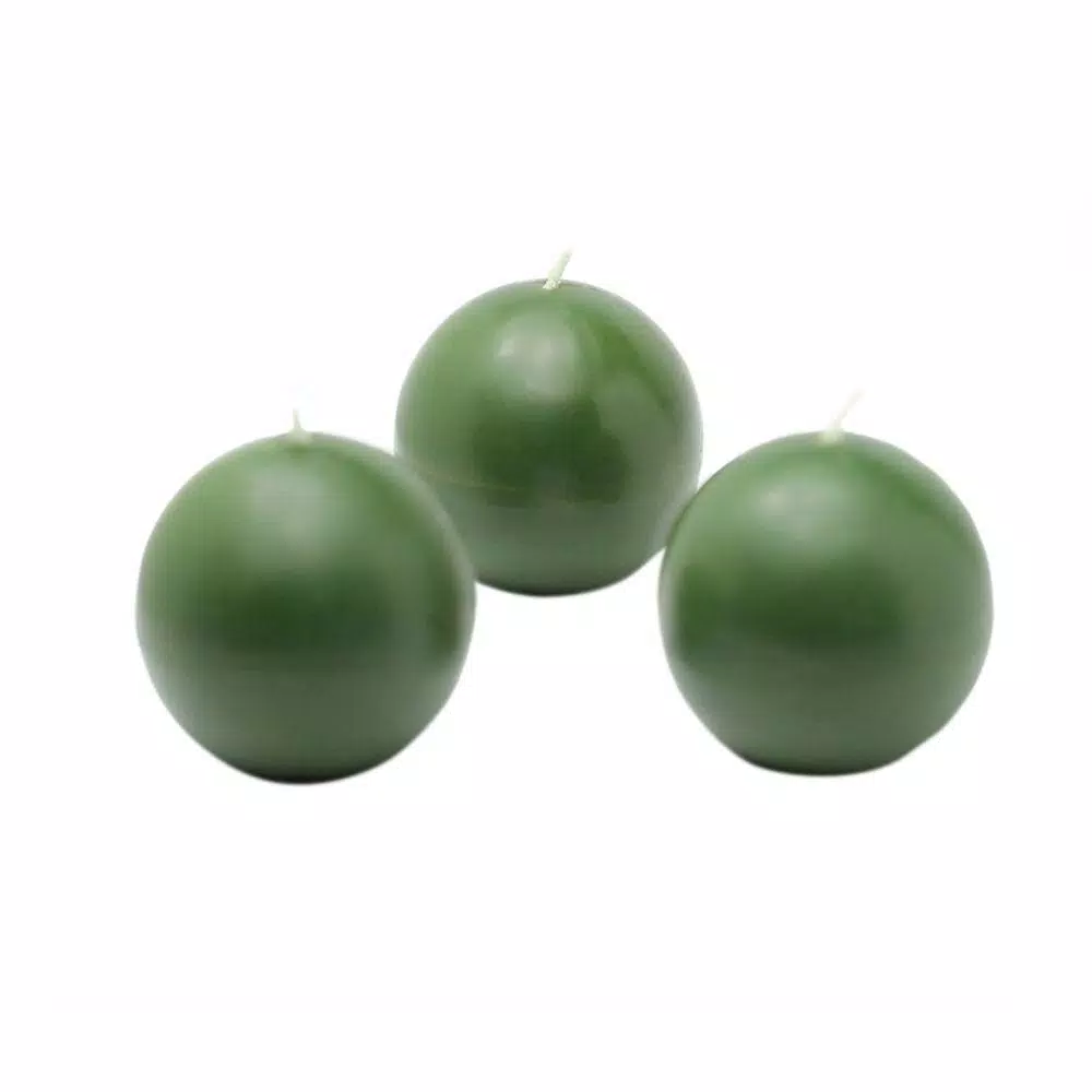 Zest Candle 2 In. Hunter Green Ball Candles (Box Of 12) 1 Zest Candle 2 In. Hunter Green Ball Candles (Box Of 12)