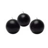 Zest Candle 2 In. Black Ball Candles (12-Box)