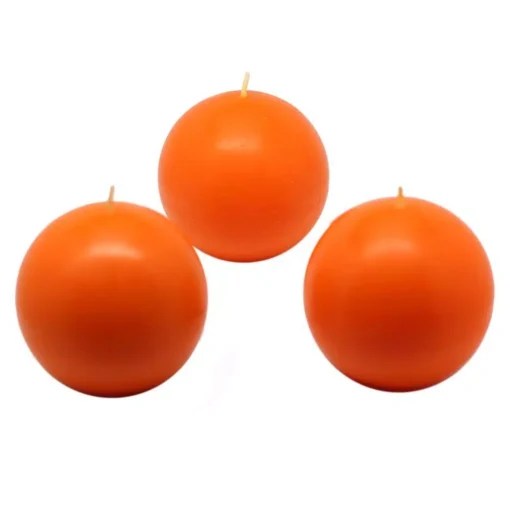 Zest Candle 3 In. Orange Ball Candles (6-Box) 7 Zest Candle 3 In. Orange Ball Candles (6-Box) -Christmas decorations shop zest candle christmas candles holders cbz 018 64 1000