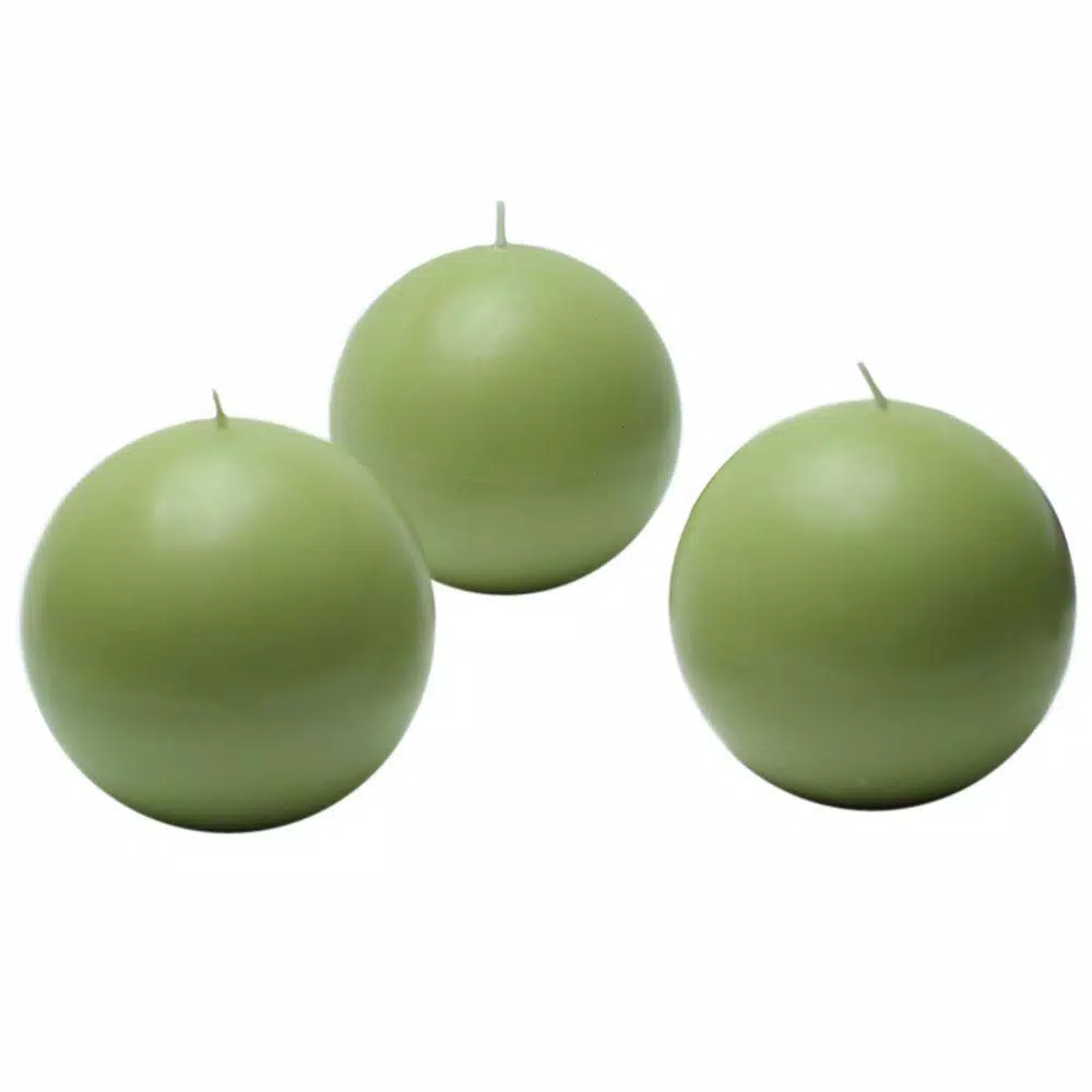 Zest Candle 3 In. Sage Green Ball Candles (6-Box) 1 Zest Candle 3 In. Sage Green Ball Candles (6-Box)