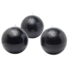 Zest Candle 3 In. Black Ball Candles (6-Box)
