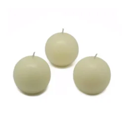 Zest Candle 2 In. Ivory Ball Candles (12-Box)
