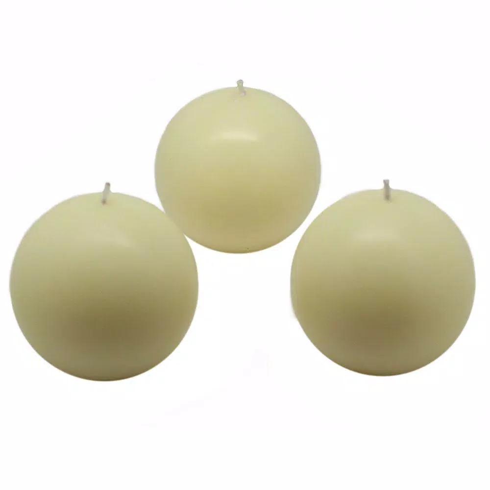 Zest Candle 3 In. Ivory Ball Candles (6-Box) 1 Zest Candle 3 In. Ivory Ball Candles (6-Box)