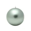 Zest Candle 4 In. Metallic Silver Ball Candles (2-Box)