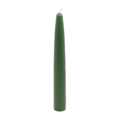 Zest Candle 6 In. Hunter Green Taper Candles (Set Of 12)