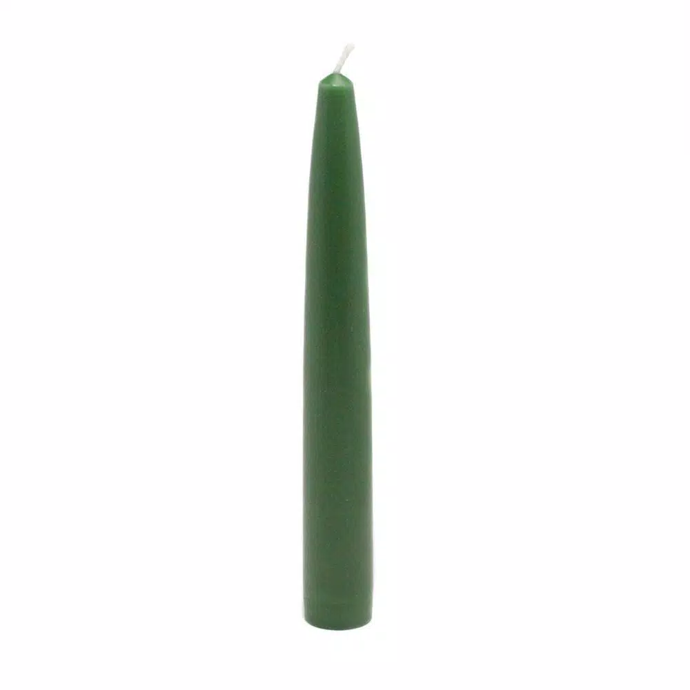 Zest Candle 6 In. Hunter Green Taper Candles (Set Of 12) 1 Zest Candle 6 In. Hunter Green Taper Candles (Set Of 12)