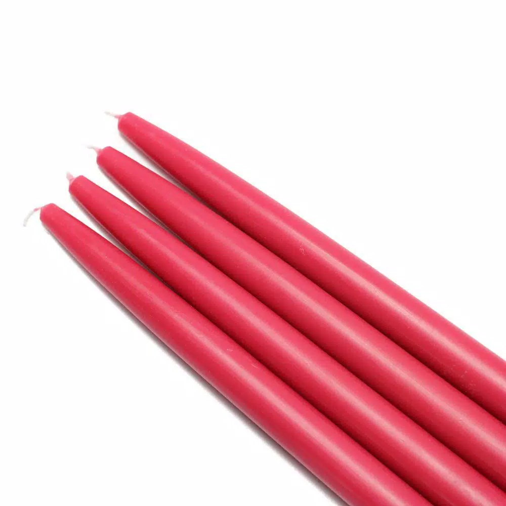 Zest Candle 10 In. Red Taper Candles (12-Set) 1 Zest Candle 10 In. Red Taper Candles (12-Set)