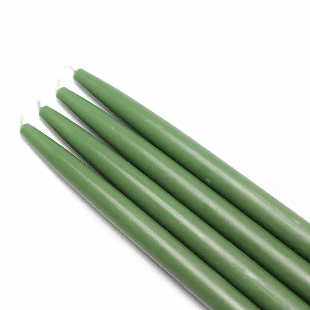 Zest Candle 10 In. Hunter Green Taper Candles (12-Set) 1 Zest Candle 10 In. Hunter Green Taper Candles (12-Set)