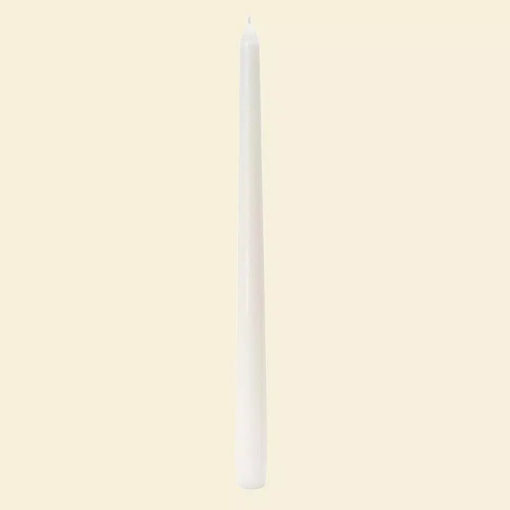 Zest Candle 12 In. White Taper Candles (12-Set) 2 Zest Candle 12 In. White Taper Candles (12-Set) - Image 2
