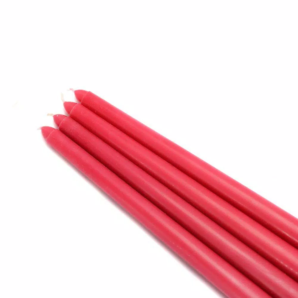 Zest Candle 12 In. Red Taper Candles (12-Set) 1 Zest Candle 12 In. Red Taper Candles (12-Set)