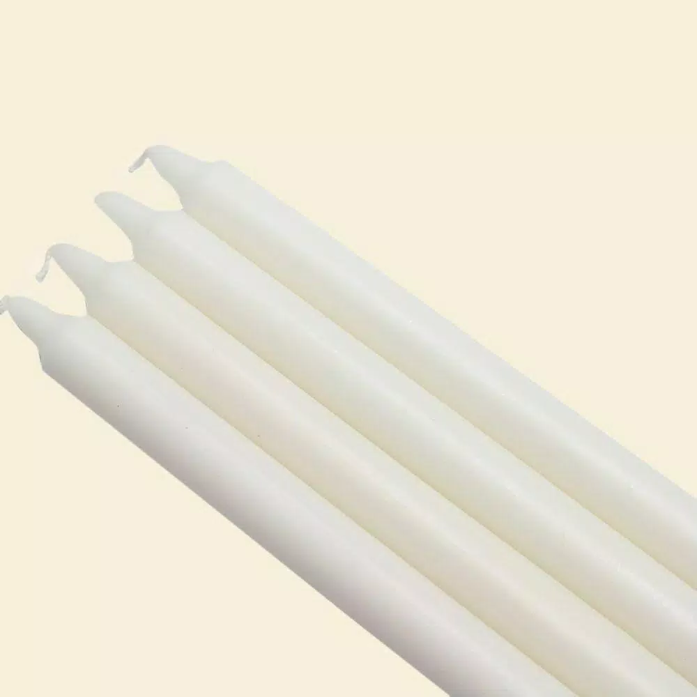 Zest Candle 10 In. White Straight Taper Candles (12-Set) 1 Zest Candle 10 In. White Straight Taper Candles (12-Set)