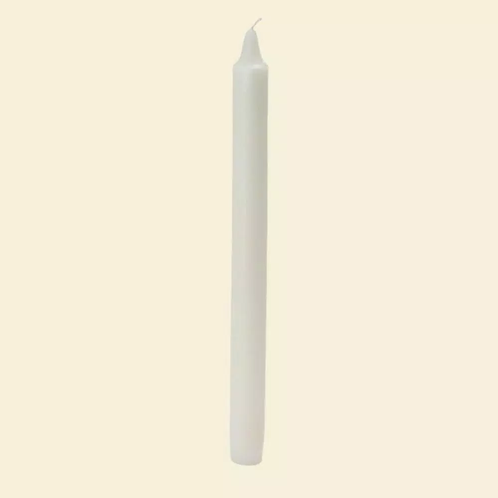 Zest Candle 10 In. White Straight Taper Candles (12-Set) 2 Zest Candle 10 In. White Straight Taper Candles (12-Set) - Image 2