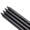 Zest Candle 10 In. Black Straight Taper Candles (12-Set)