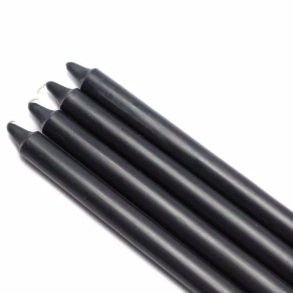 Zest Candle 10 In. Black Straight Taper Candles (12-Set) 1 Zest Candle 10 In. Black Straight Taper Candles (12-Set)