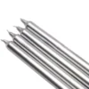 Zest Candle 10 In. Metallic Silver Straight Taper Candles (Set Of 12)