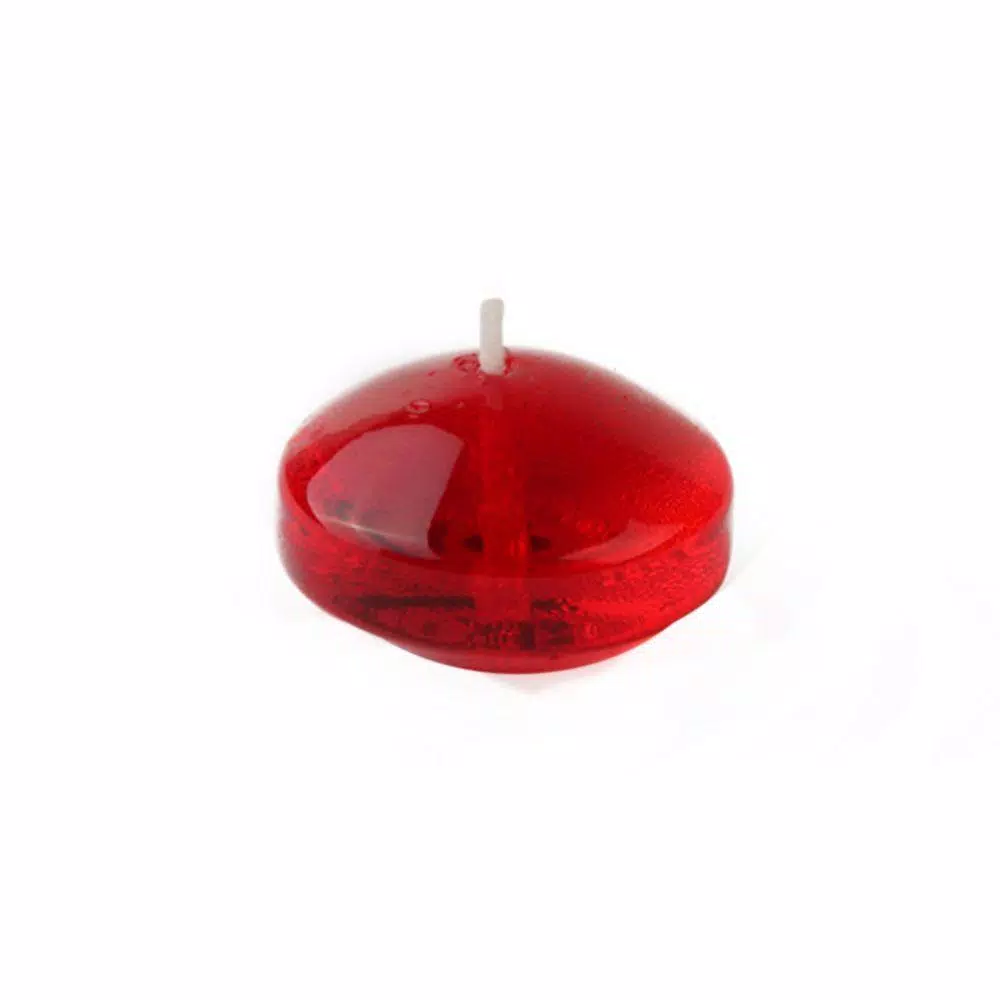 Zest Candle 1.75 In. Clear Red Gel Floating Candles (Box Of 12) 1 Zest Candle 1.75 In. Clear Red Gel Floating Candles (Box Of 12)