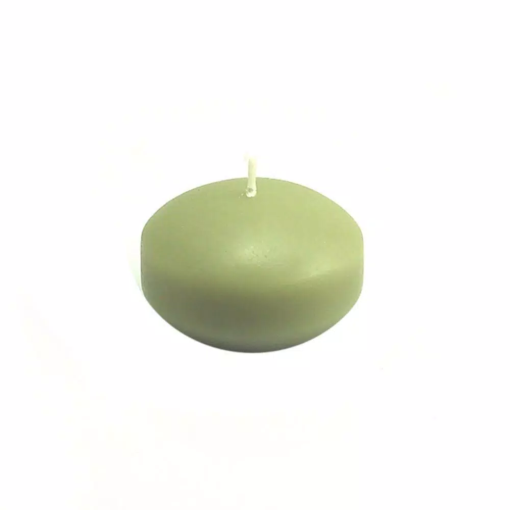 Zest Candle 1.75 In. Sage Green Floating Candles (Box Of 24) 1 Zest Candle 1.75 In. Sage Green Floating Candles (Box Of 24)
