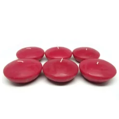 Zest Candle 3 In. Red Floating Candles (Box Of 12)