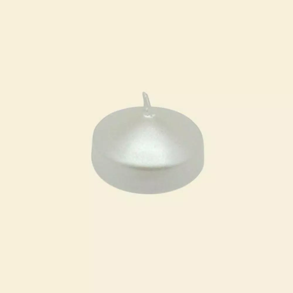 Zest Candle 1.75 In. Pearl White Floating Candles (Box Of 24) 1 Zest Candle 1.75 In. Pearl White Floating Candles (Box Of 24)