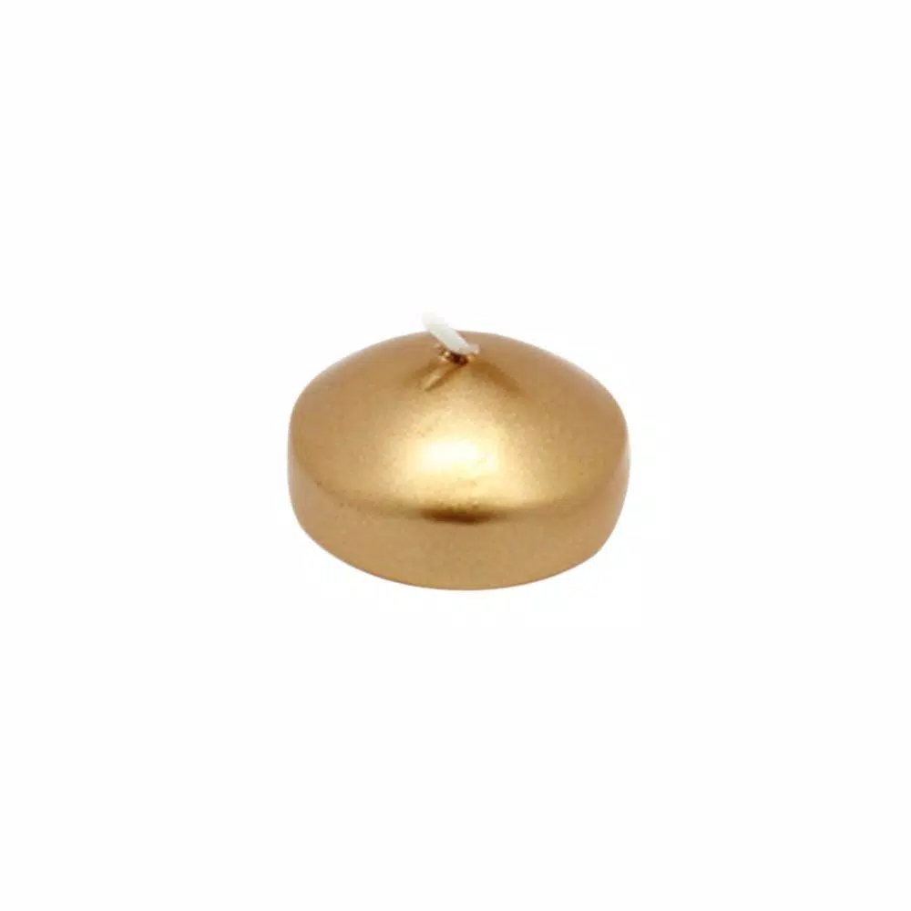 Zest Candle 1.75 In. Metallic Bronze Gold Floating Candles (24-Box) 1 Zest Candle 1.75 In. Metallic Bronze Gold Floating Candles (24-Box)