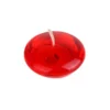 Zest Candle 3 In. Clear Red Gel Floating Candles (6-Box)