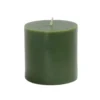 Zest Candle 3 In. X 3 In. Hunter Green Pillar Candles Bulk (12-Case)