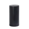 Zest Candle 3 In. X 6 In. Black Pillar Candles Bulk (12-Case)