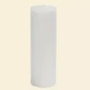 Zest Candle 3 In. X 9 In. White Hand-poured Pillar Candles Bulk (Case Of 12)