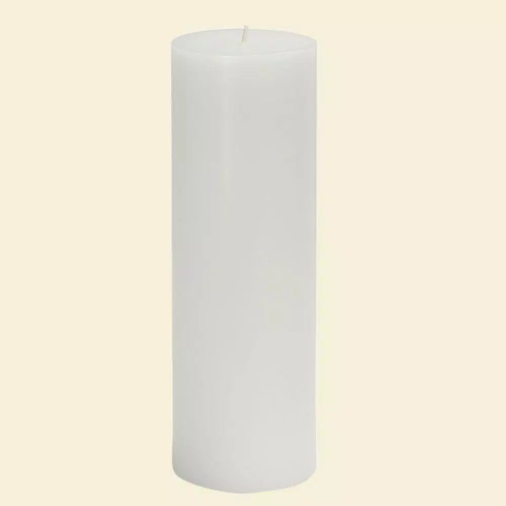 Zest Candle 3 In. X 9 In. White Hand-poured Pillar Candles Bulk (Case Of 12) 1 Zest Candle 3 In. X 9 In. White Hand-poured Pillar Candles Bulk (Case Of 12)