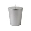 Zest Candle 1.75 In. Metallic Silver Votive Candles (12-Box)