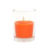 Zest Candle 2 In. Orange Round Glass Votive Candles (12-Box)